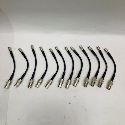 12× Din 1.0/2.3-to-BNC Female High-Durability Coax Adapters / SDI Patch Leads
