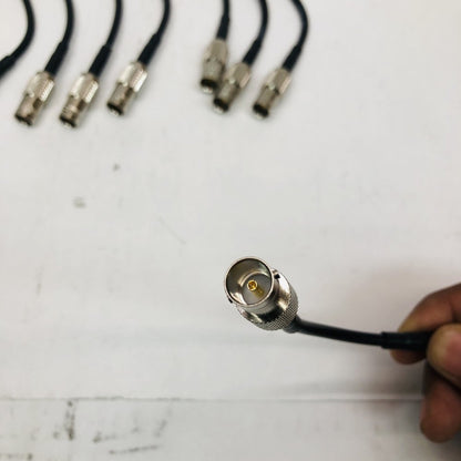 12× Din 1.0/2.3-to-BNC Female High-Durability Coax Adapters / SDI Patch Leads