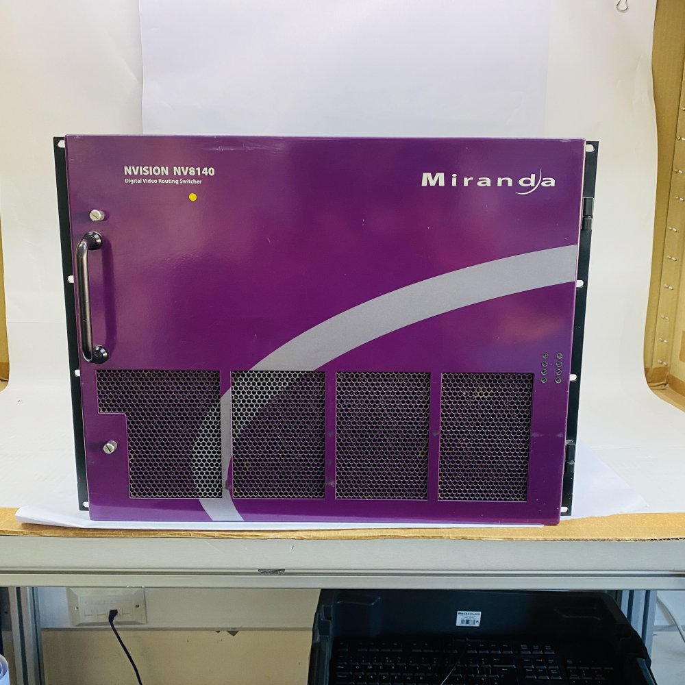 Miranda NVISION NV8140 Router Frame Dual PS8300 Mainframe Digital Switching