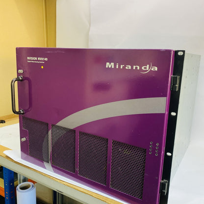 Miranda NVISION NV8140 Router Frame w/ NV8144 Fan Module & Dual PS8300 PSU