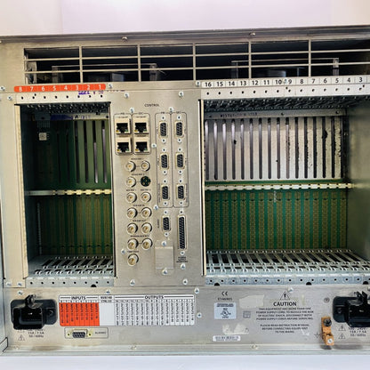 Miranda NVISION NV8140 Router Frame w/ NV8144 Fan Module & Dual PS8300 PSU