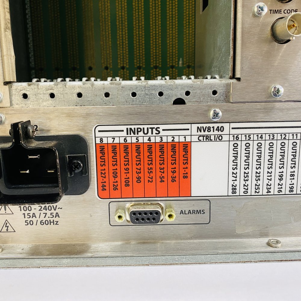 Miranda NVISION NV8140 Router Frame Dual PS8300 Mainframe Digital Switching