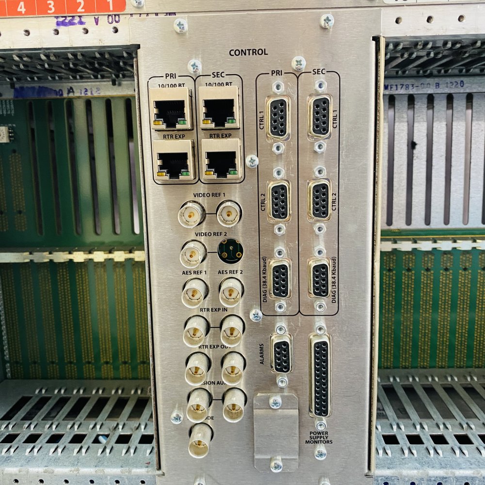 Miranda NVISION NV8140 Router Frame w/ NV8144 Fan Module & Dual PS8300 PSU