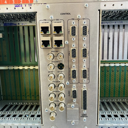 Miranda NVISION NV8140 Router Frame w/ NV8144 Fan Module & Dual PS8300 PSU