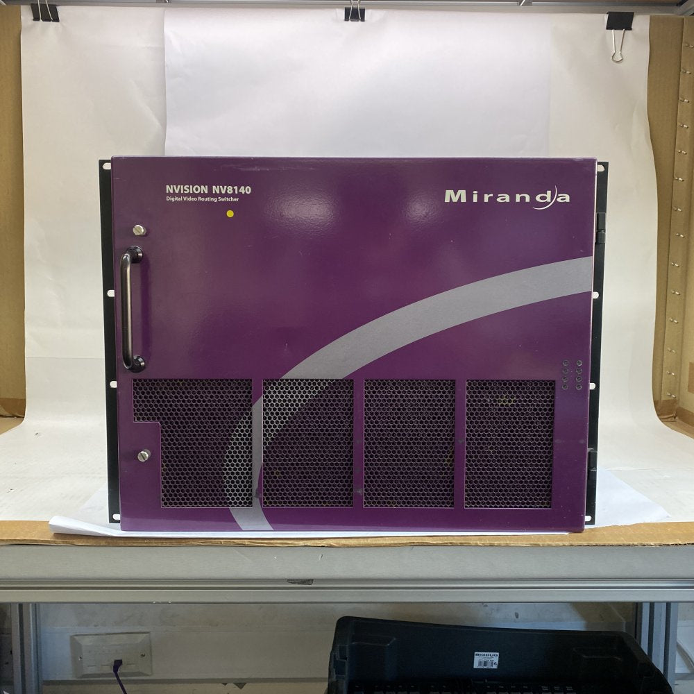 Miranda NVISION NV8140 Router Frame Dual PS8300 Mainframe Digital Switching