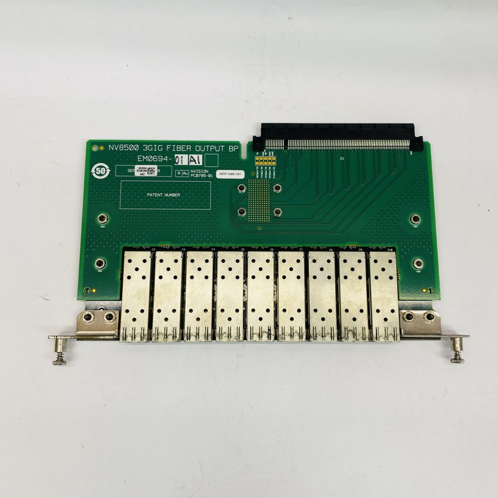 Miranda NV8500 NVision 3GIG Fiber Output Board EM0694 Backplane