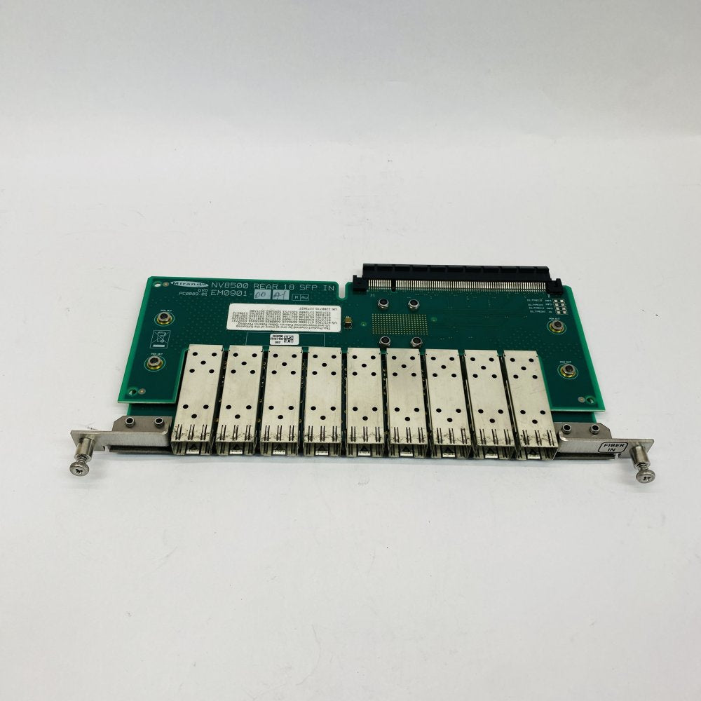 Miranda NV8500 Rear 18-SFP-IN Fiber/Backplane Board EM0901