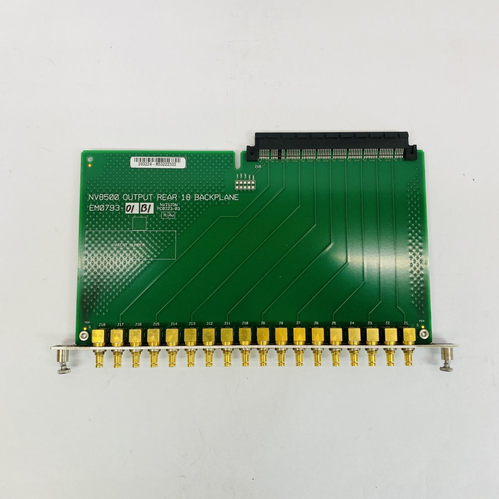 Miranda NVision NV8500 EM0793 Output Rear 18 Coax Backplane Module