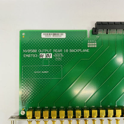 Miranda NVision NV8500 EM0793 Output Rear 18 Coax Backplane Module