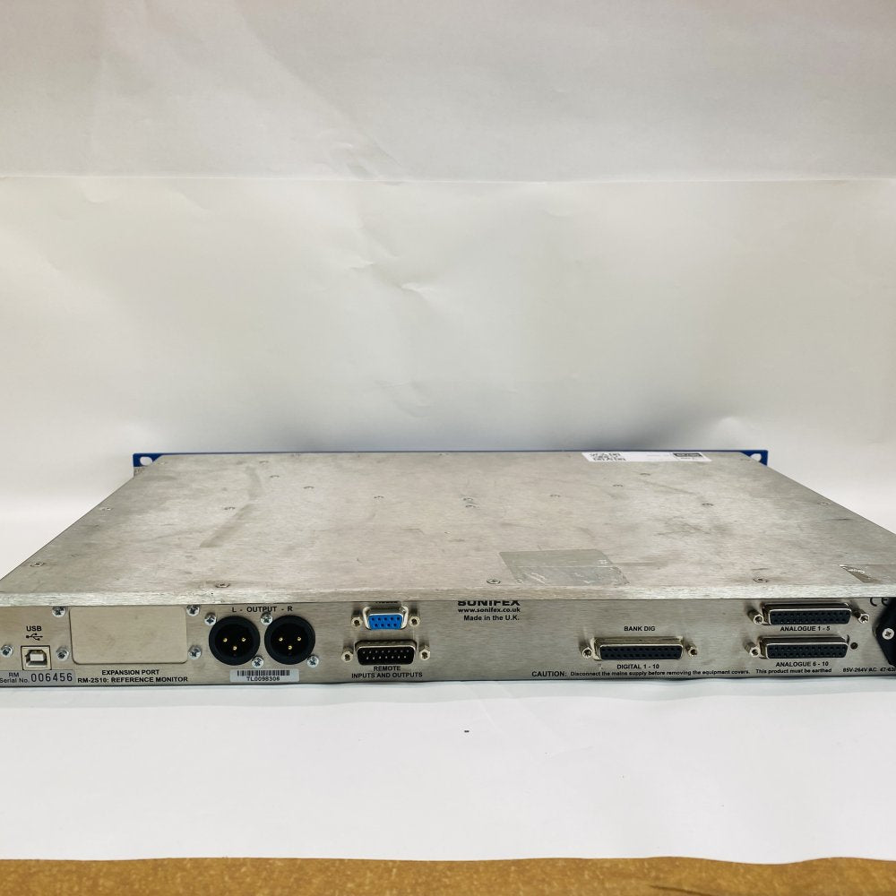Sonifex RM-2S10 Reference Monitor 1U Rack Broadcast Audio Meter & Speakers