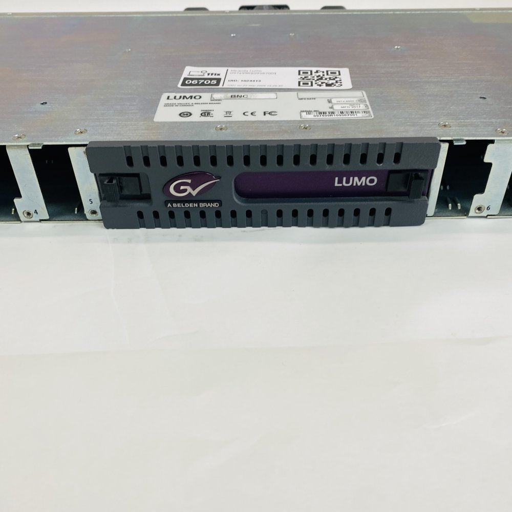 Miranda Lumo‐BNC 1RU Frame + 3× FIO-911 Quad RX Cards Broadcast Module