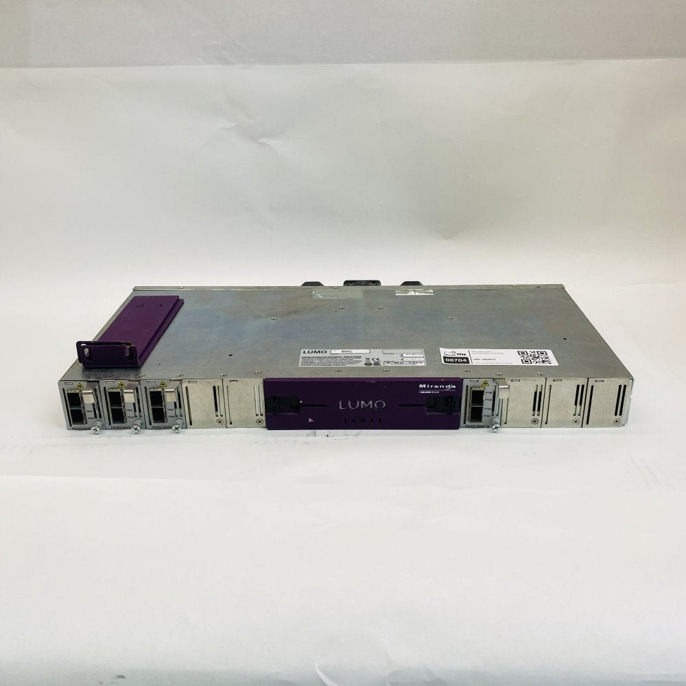 Miranda LUMO-BNC Frame + FIO-911 Quad TX/RX Cards Broadcast Video Fibre Unit