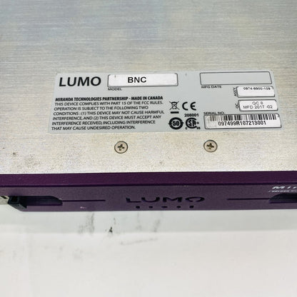 Miranda LUMO-BNC Frame + FIO-911 Quad TX/RX Cards Broadcast Video Fibre Unit