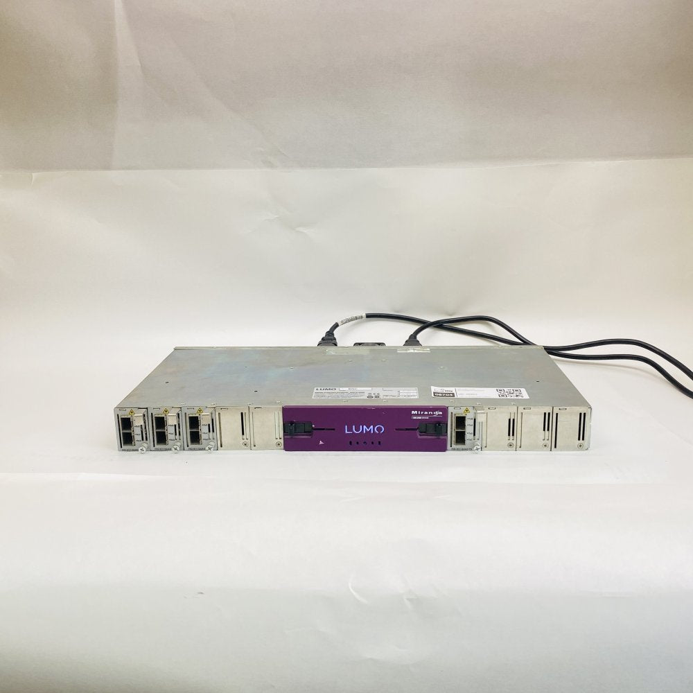 Miranda LUMO-BNC Frame + FIO-911 Quad TX/RX Cards Broadcast Video Fibre Unit