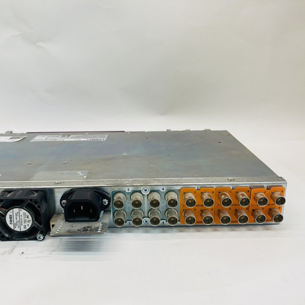 Miranda LUMO-BNC Frame + FIO-911 Quad TX/RX Cards Broadcast Video Fibre Unit