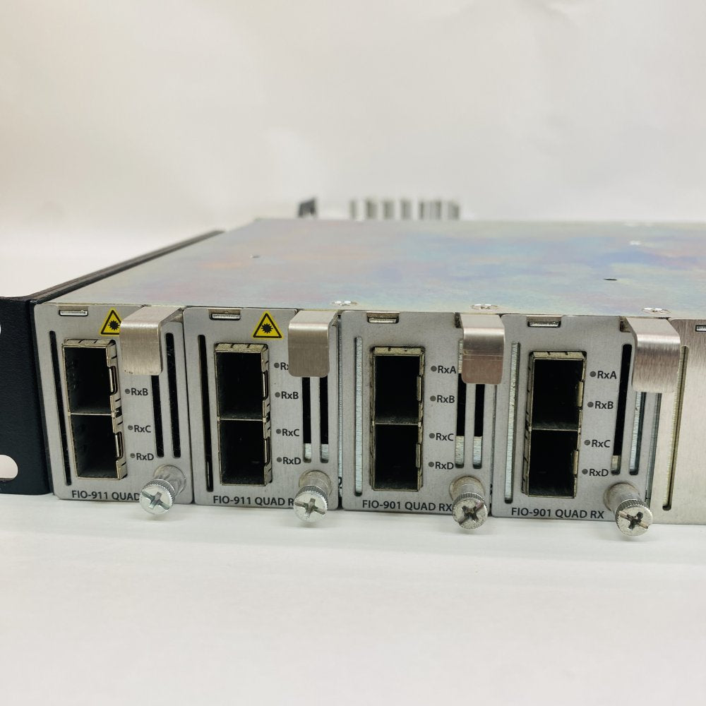 Grass Valley LUMO-BNC Frame 4x FIO-911 RX TX Modules 4K Broadcast