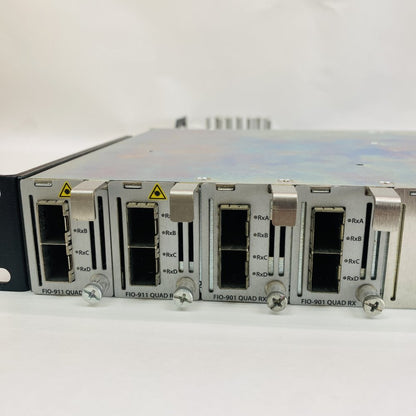 Grass Valley LUMO-BNC Frame 4x FIO-911 RX TX Modules 4K Broadcast