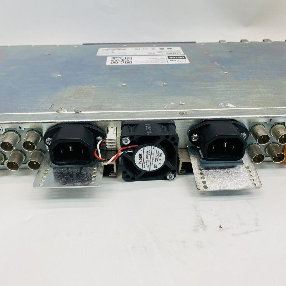 Grass Valley LUMO-BNC Frame + 4× FIO-911 Quad RX/TX Modules