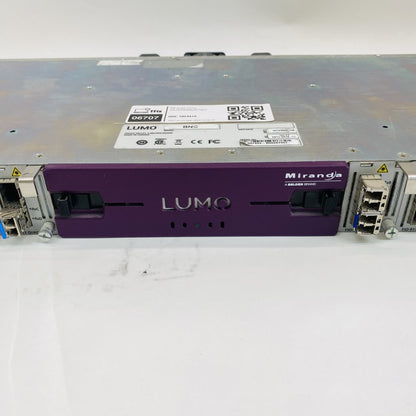 Miranda Grass Valley LUMO-BNC Rack Frame with 6 x FIO-911 Quad RX/TX Modules