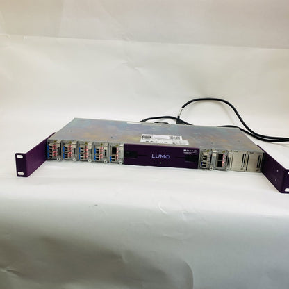 Miranda Grass Valley LUMO-BNC Rack Frame with 6 x FIO-911 Quad RX/TX Modules