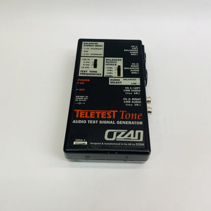 Professional Audio Test Signal Generator 1 kHz Balanced Line Ozan Teletest