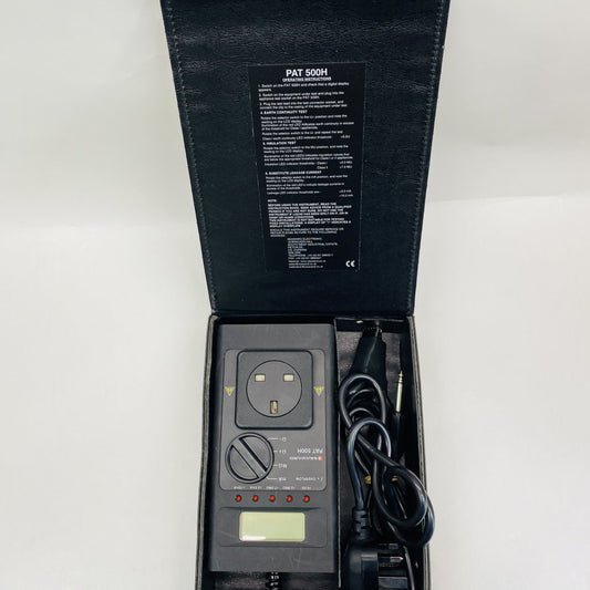 Seaward PAT 500H Portable Appliance Tester + Case + Leads (UK Plug)