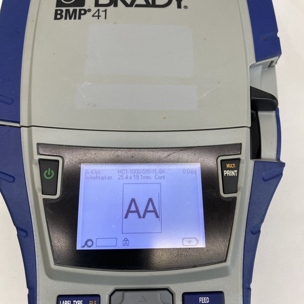 Industrial Handheld Thermal Label Printer Brady BMP41 High-Speed Battery