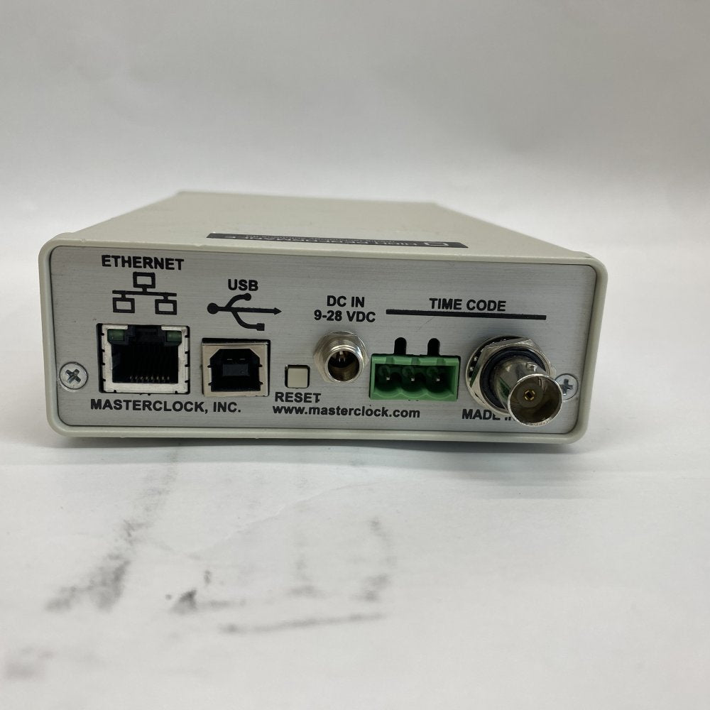 Masterclock TCG100 NTP Timecode Generator Rack-mount Broadcast Device