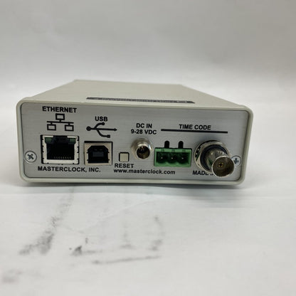 Masterclock TCG100 NTP Timecode Generator Rack-mount Broadcast Device