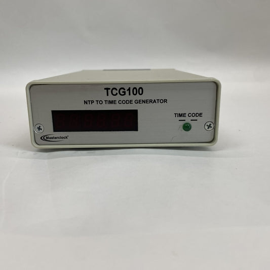 Masterclock TCG100 NTP-to-Timecode Generator(Ethernet) – Broadcast Timing Device