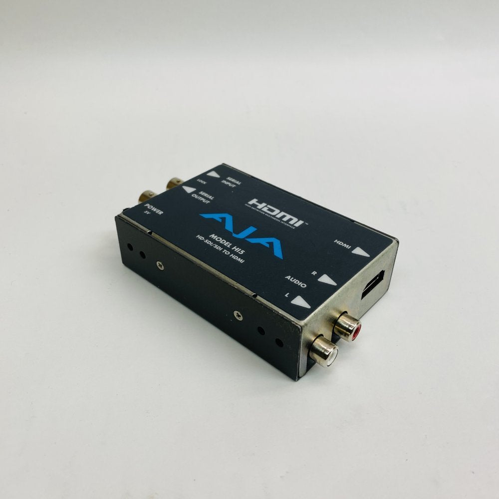 Broadcast HD-SDI to HDMI Converter AJA Hi5 with RCA Audio Output