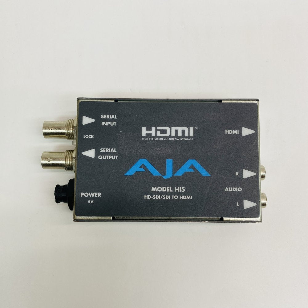 AJA Hi5 HD-SDI to HDMI Converter RCA Audio Compact Professional Broadcast