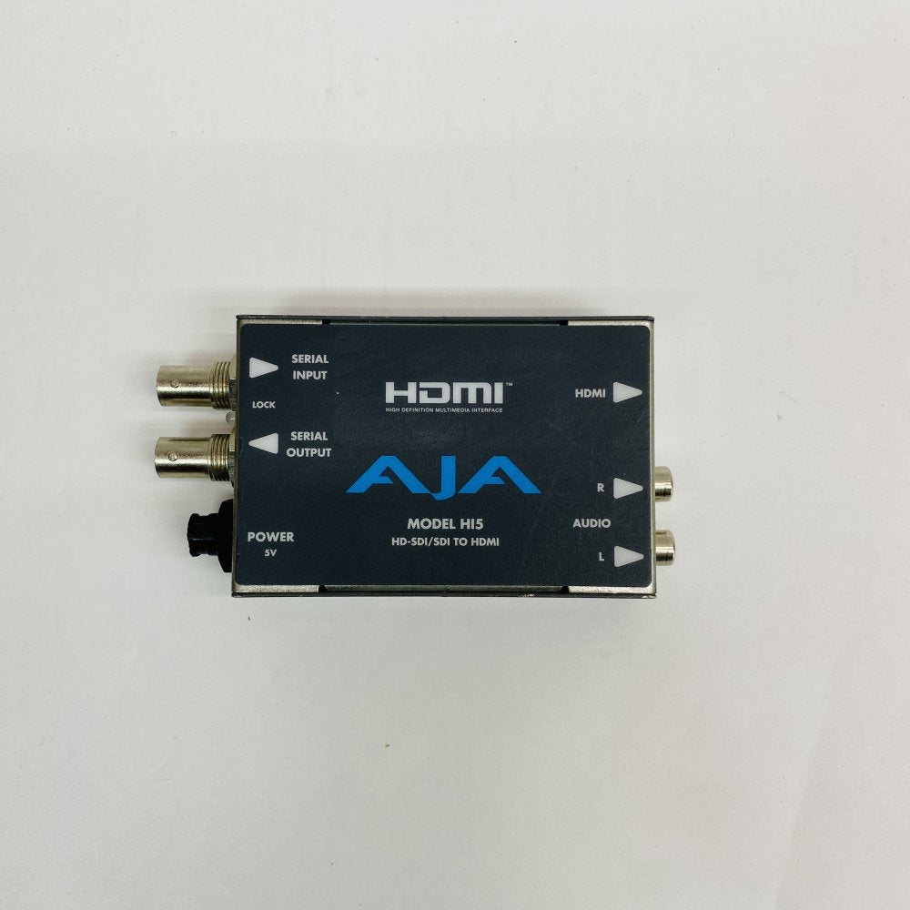 Broadcast HD-SDI to HDMI Converter AJA Hi5 with RCA Audio Output