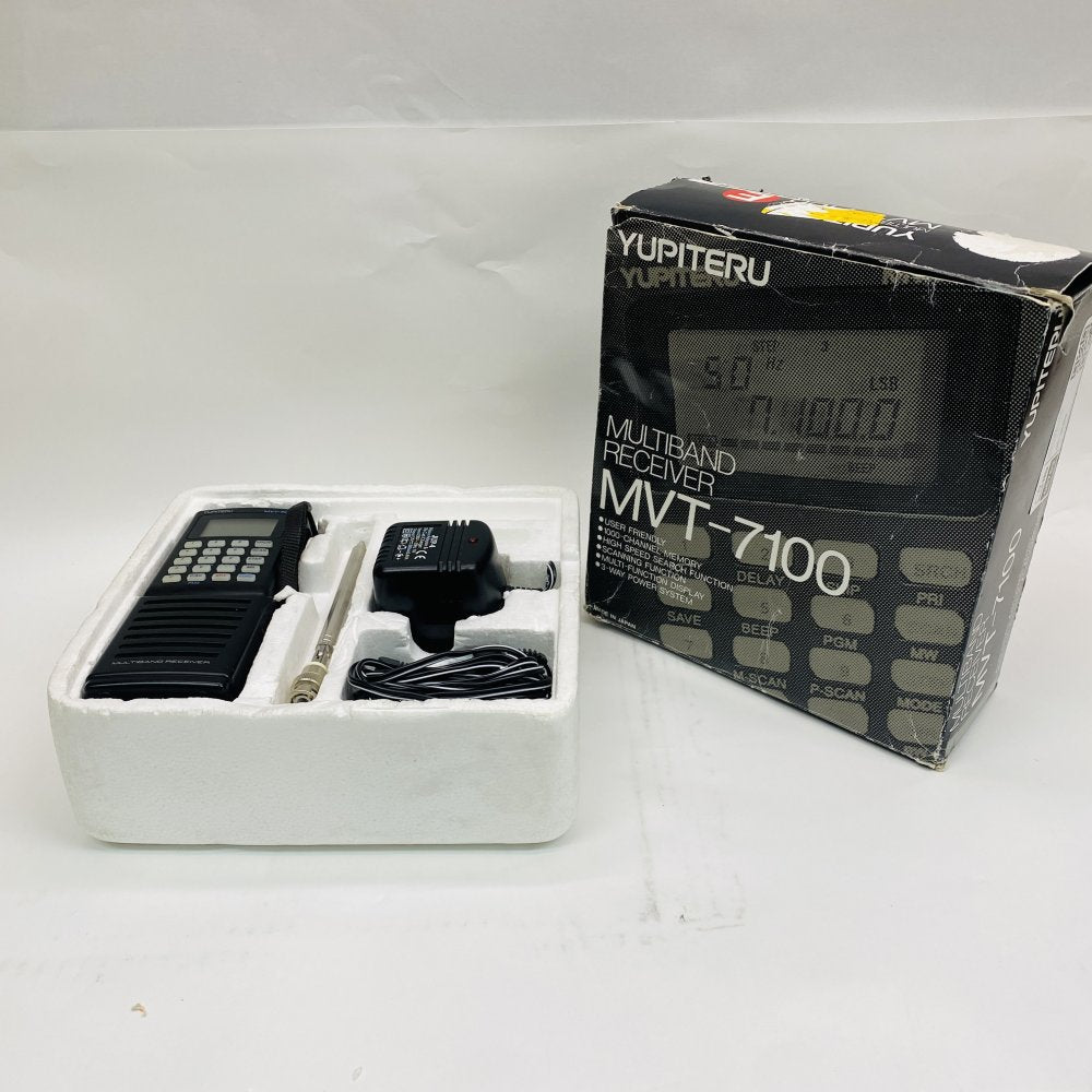 Yupiteru MVT-7100 Multiband Receiver + Antenna Charger & Box