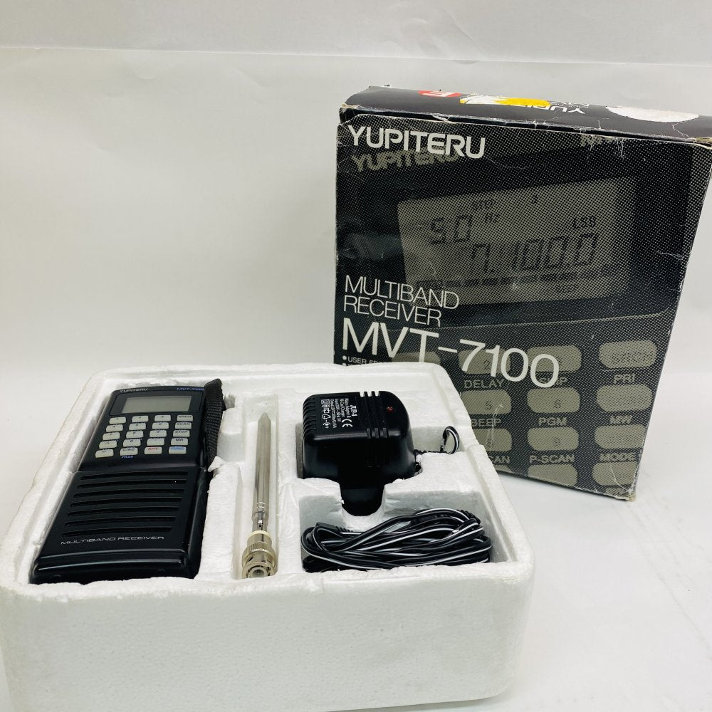 Yupiteru MVT-7100 Multiband Receiver + Antenna Charger & Box