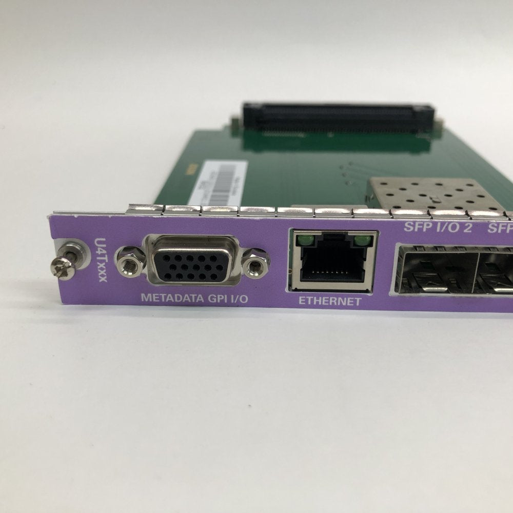 Axon U4Txxx 4x SDI I/O SFP Ethernet Metadata GPI Broadcast Card