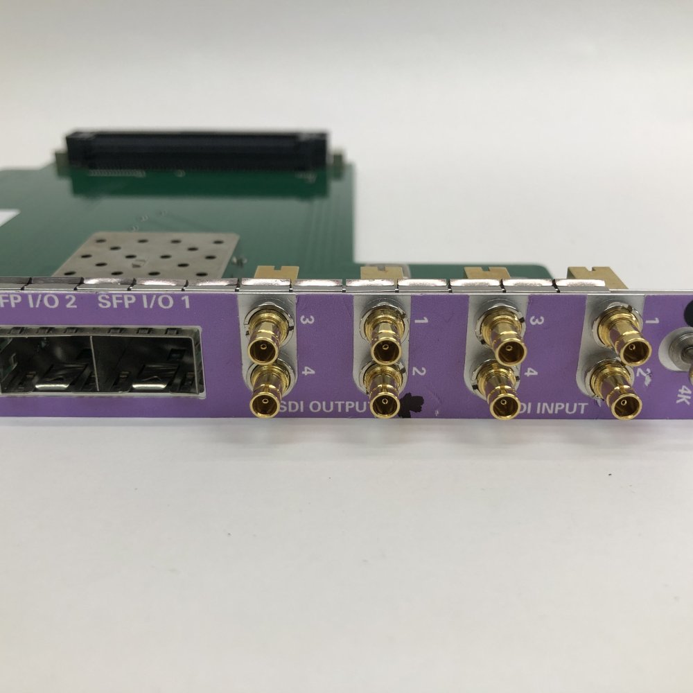 Axon U4Txxx 4x SDI I/O SFP Ethernet Metadata GPI Broadcast Card