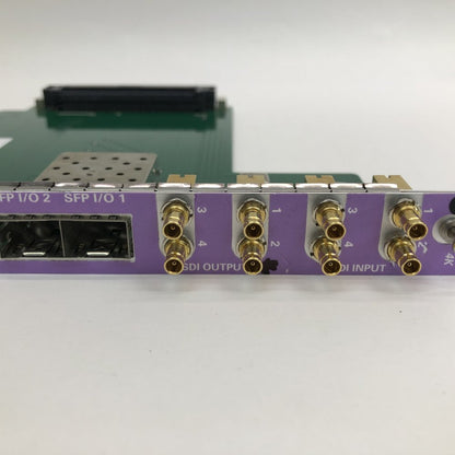 Axon U4Txxx 4x SDI I/O SFP Ethernet Metadata GPI Broadcast Card