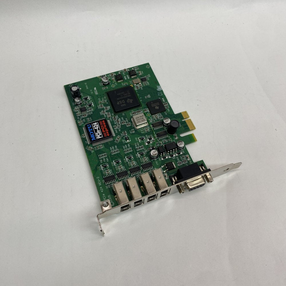 MOTU PCIe-424 PCIe Audio Interface Card 4x FireWire Ports