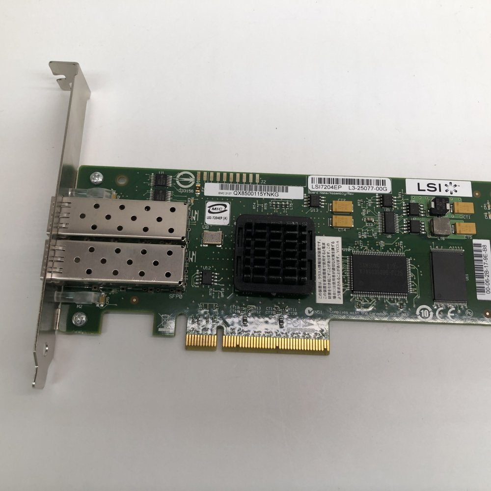 LSI 7204EP Dual-Port PCIe SFP HBA L3-25077-00G