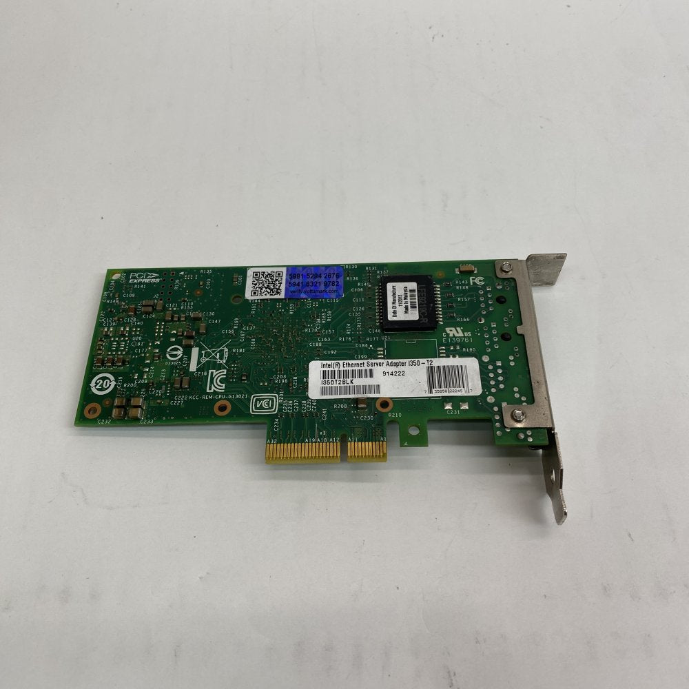 Intel Ethernet Server Adapter I350-T2 Dual Port PCIe Network Card