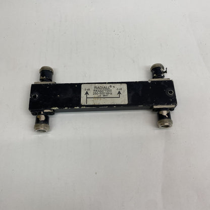 Radiall R432271000 250-500 MHz 3 dB RF Splitter Combiner Universal