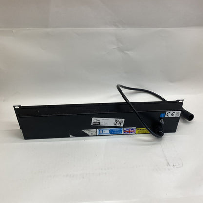 Olson 6-Way Rackmount PDU Surge Protection LED 19" UK Sockets Black