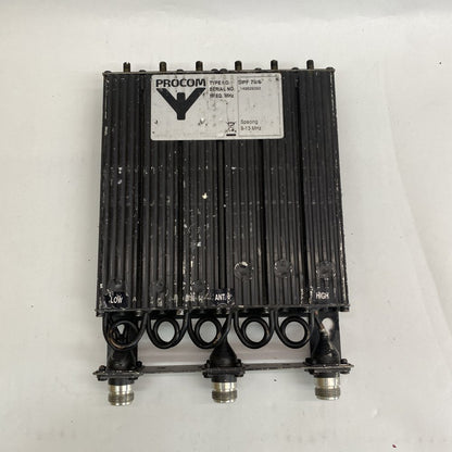 Professional 6-Way Bandpass RF Filter Procom DPF 70/6 Antenna Combiner