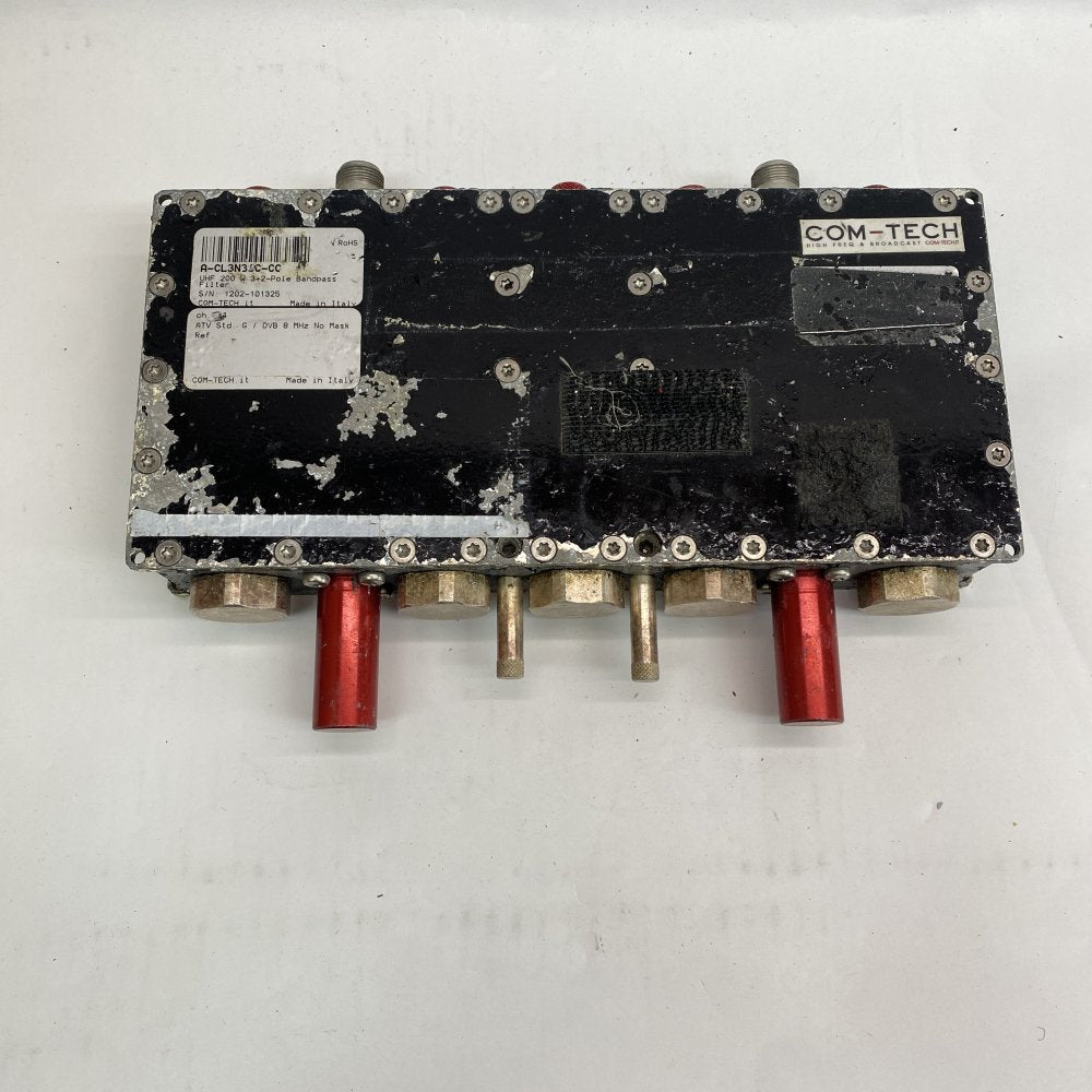 COM-TECH A-CL3N3C-CC 200W UHF 3+2-Pole Bandpass Filter Ch 34 Broadcast