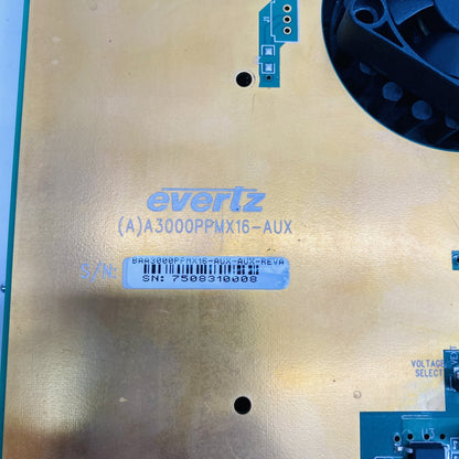 Evertz A3000PPMX16-AUX 16ch Multiviewer Processor Card PPMX16-AUX