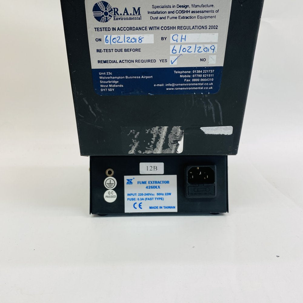 426DLX Fume Extractor Unit with Filter - Solder Smoke Extractor