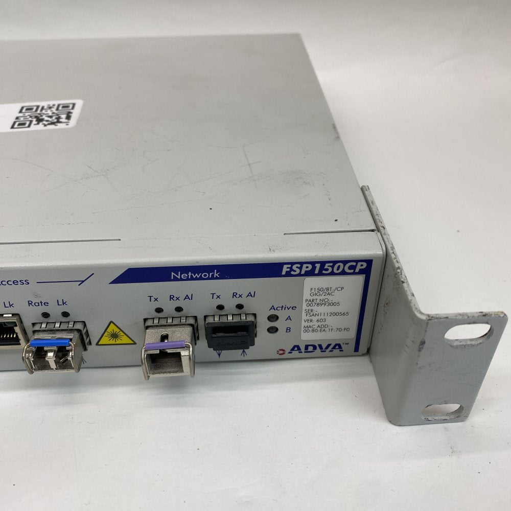 ADVA FSP150CP 1U Optical Network Router High-Speed Data Management Rackmount