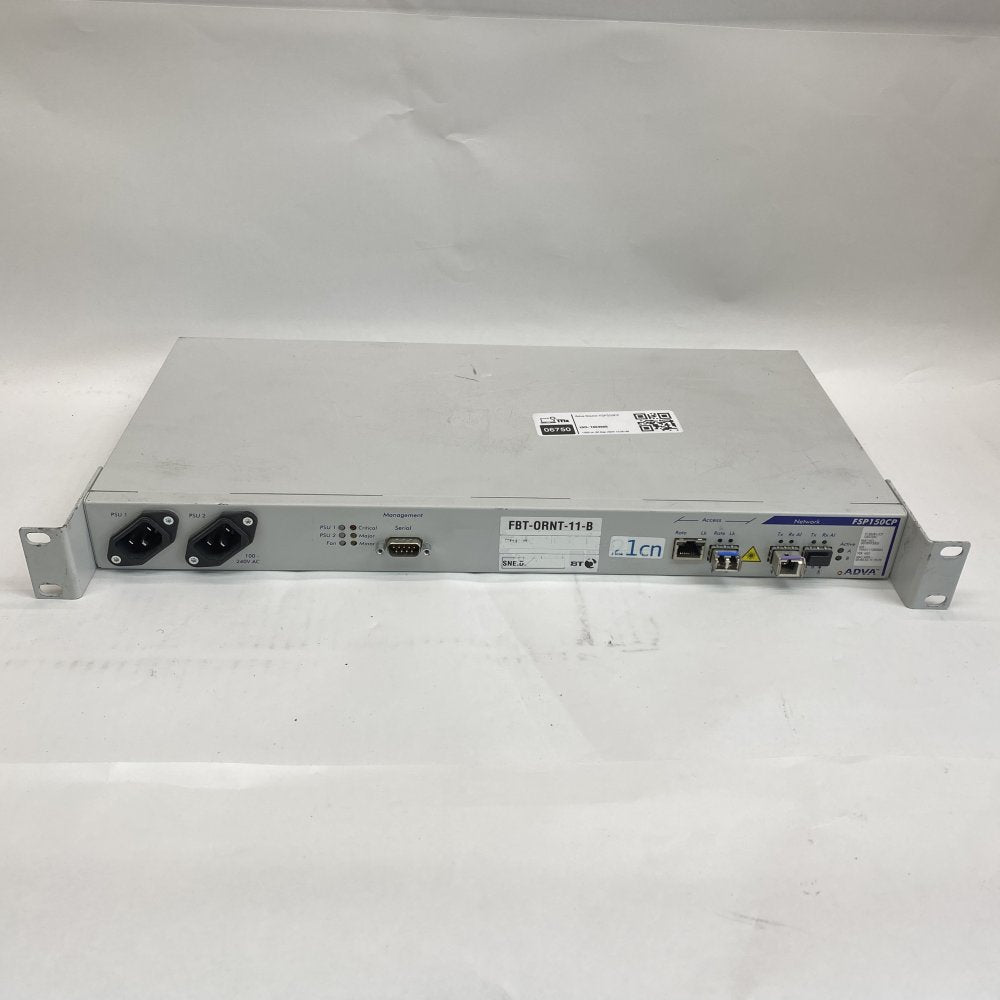 ADVA FSP150CP 1U Optical Network Router High-Speed Data Management Rackmount