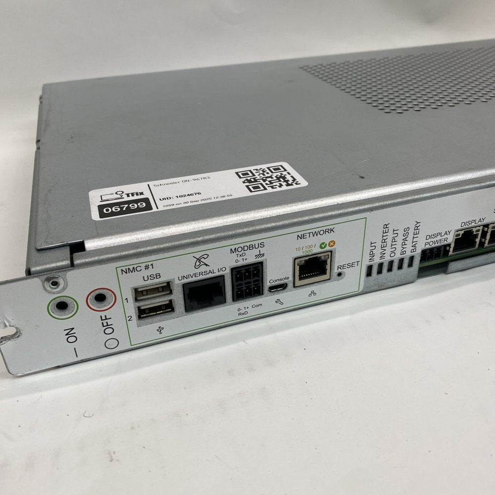 Industrial NMC SNMP MODBUS USB Ethernet Console Schneider ON-96783 Rack
